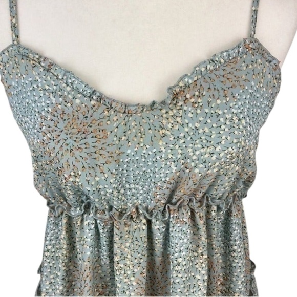 Bailey Blue Floral Cami Ruffled Mini Dress Size Large NWOT - Picture 3 of 8